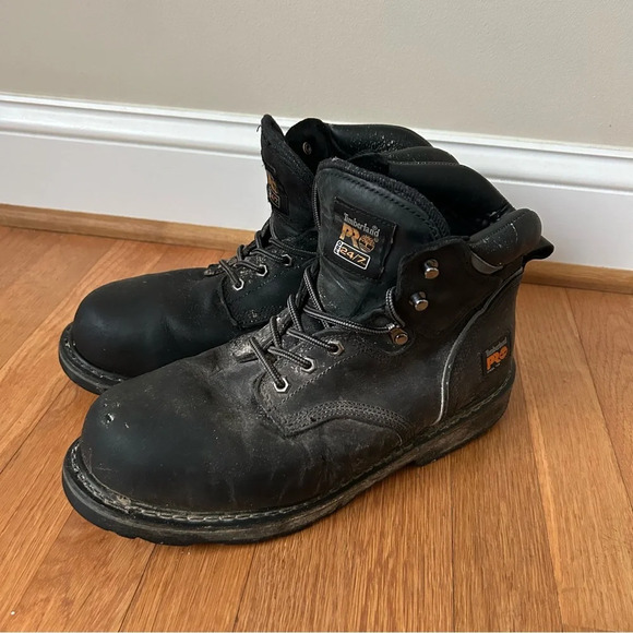 Timberland PRO Men's Pit Boss 6" Steel Toe Work Boot Heavy Duty Black Size 11.5 - Picture 2 of 8